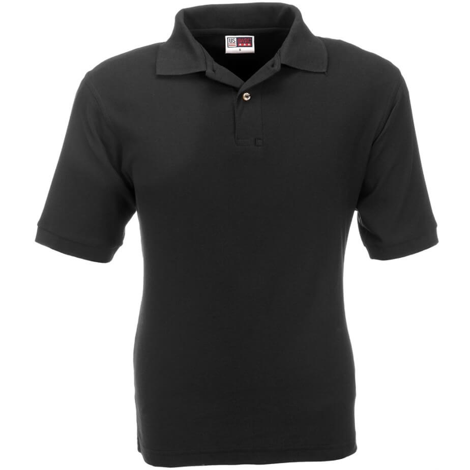 Mens Boston Golf Shirt Black